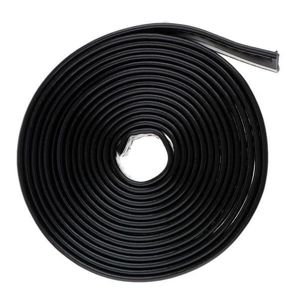 Correa de cuero plana de 3 metros de 20 mm de ancho, correas de cuero para bricolaje, 5 Negro