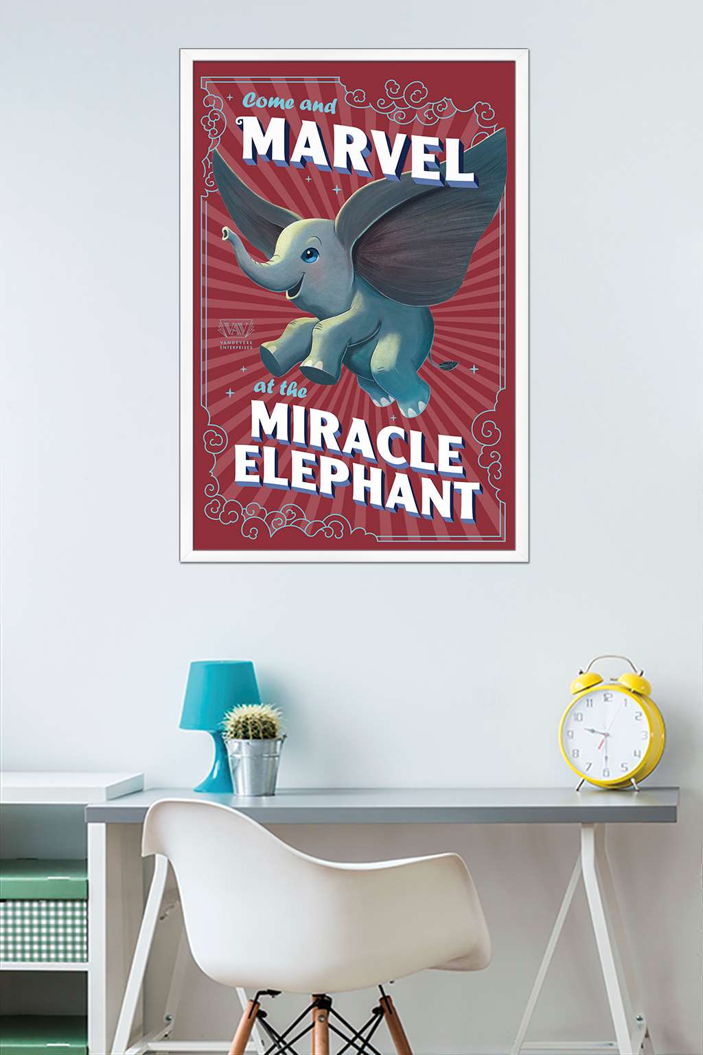 Disney Dumbo - Wonder Wall Poster, 22.375" x 34", Framed