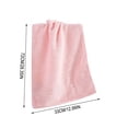 thumbnail image 3 of Bath Hand Towels, 13"x28" - Cotton | Light Weight | Soft | Absorbent, Hand Towels for Bathroom | Showering | Guest Use, Bathroom Essentials & Home Decor, Pink, 3 of 7