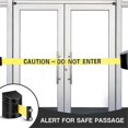 thumbnail image 2 of 16.4 Ft Magnetic Wall Mount Retractable Belt Barrier, Crowd Control Wall Barrier Fixed Safety Belt Banmo, 2 of 5