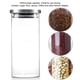 thumbnail image 1 of Contenedor de Almacenamiento de Vidrio de 1000ml, Tarros de Especia Empity Boca Ancha Frasco de Almacenamiento de Alimentos de Vidrio Hermético con tapa de acero para inoxidable, 1 of 7