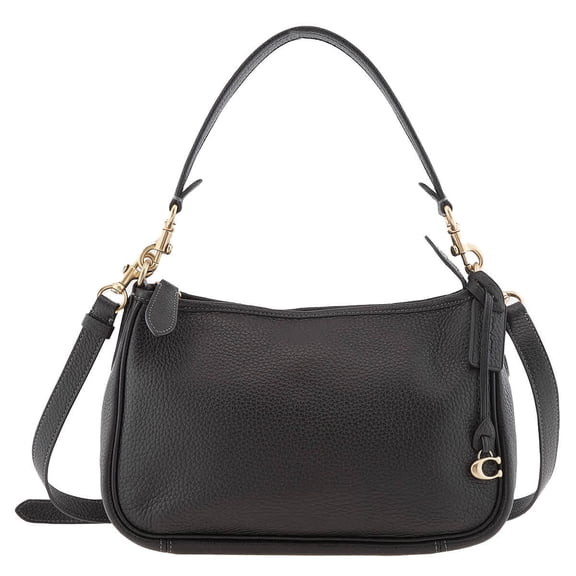 Coach Black Pebble Leather Cary Crossbody