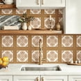thumbnail image 4 of 10Pcs Vintage Floral Wood Grain Peel and Stick Floor Tiles， 12x12in Covers 10 Sq. Ft. SelfAdhesive DIY Vinyl Flooring， Waterproof & Removable for Bathroom， Kitchen， Living Room， Staircase, 4 of 8