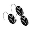 thumbnail image 1 of Popular Bath Crochets de Douche Ovales en Résine, Lot de 12, Noir, 1 of 2