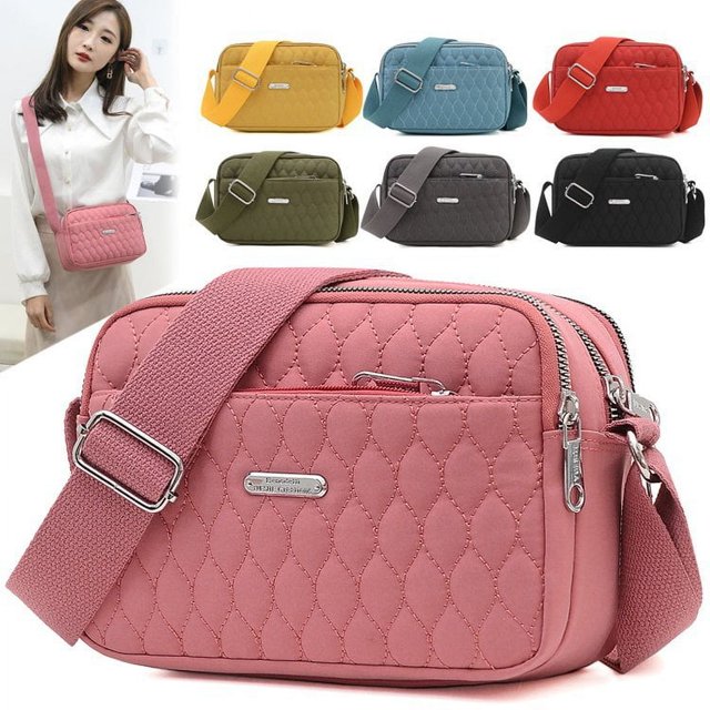 Bolso bandolera para mujer, sencillo e informal, de nailon, de tela Oxford, bolso bandolera de calle