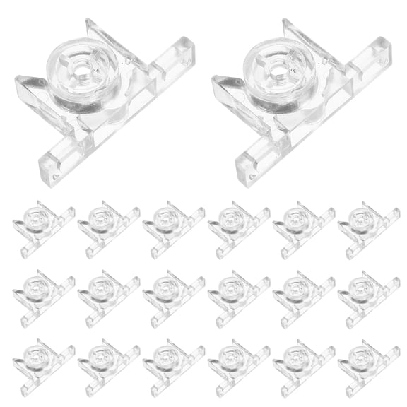 Homoyoyo Plastic Magnetic Catches Transparent Sturdy Quiet Closet Door Latch for Home Use 20Sets