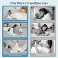 thumbnail image 5 of MOONORAH Memory Foam Wedge Pillow - Medium Firm Support - Gray, 5 of 8