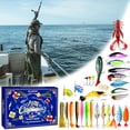 thumbnail image 2 of Hearth & Gear 24 Day Countdown Themed 3D – The Surprise Tackle For Adults Teenagers And Boys Advent Calendar Hook Set A Rig Kids Tackle Boxes for Pack Ice Surf Rig Rigs for Sleds for Ice Flashers Kids, 2 of 6