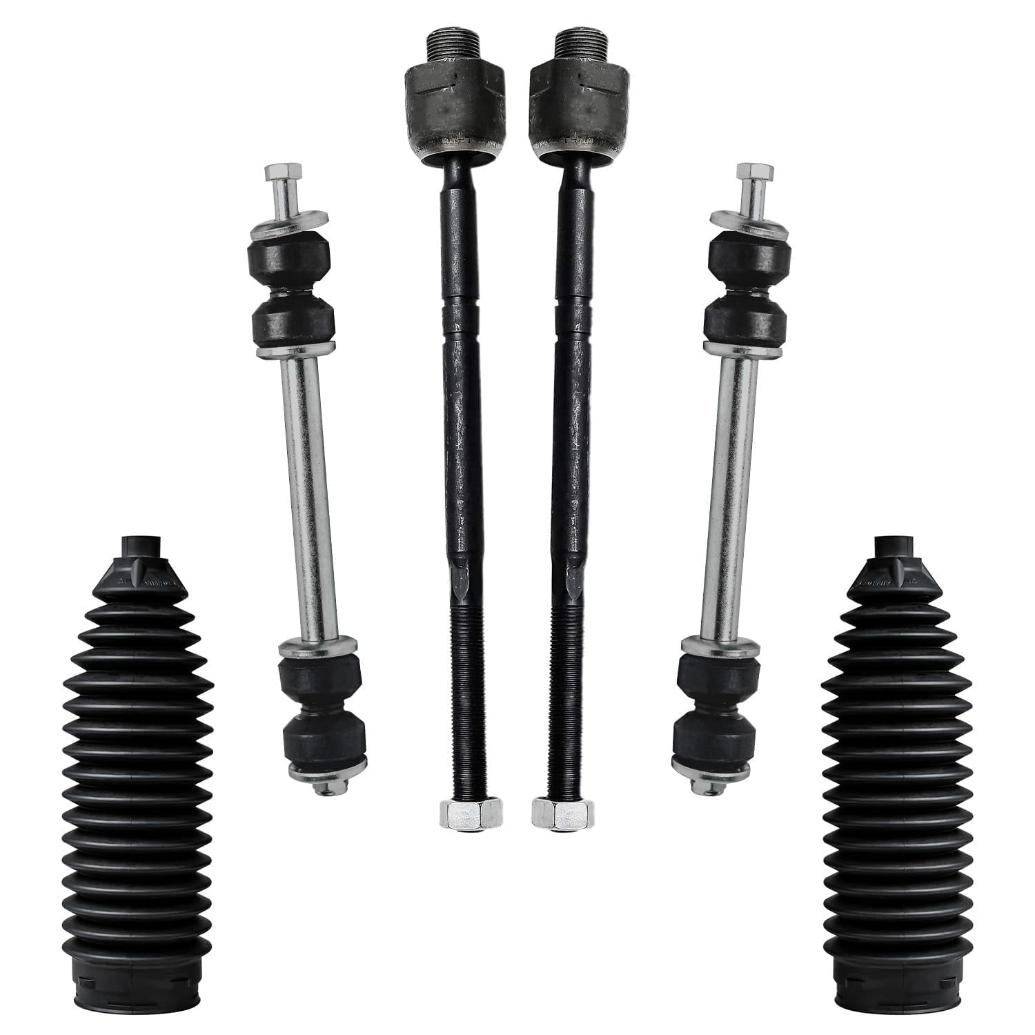 Detroit Axle - 12pc RWD Front End Suspension Kit for 1999-2006 Chevy GMC Silverado Sierra 1500, Upper & Lower 4 Ball Joints Inner & Outer 4 Tie Rods 2 Sway Bars 2 Boots Replacement
