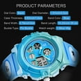 thumbnail image 4 of Kids Digital Sport Watch, Waterproof Outdoor Watches for Boys Girls Analog Wrist Watches with Alarm Stopwatch for Age 5-12 Christmas Gift for Kids, 4 of 6