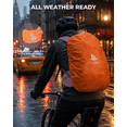 thumbnail image 5 of 25L Hiking Backpack with Helmet Holder and Rain Cover, Lightweight Camping Travel Day pack Cycling Backpack for Women Men (Purple), 5 of 8