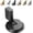 Black, variant on Peel and Stick Door Stopper, Adjustable Floor Door Stopper with Magnetic Hold for Indoor and Outdoor Use
