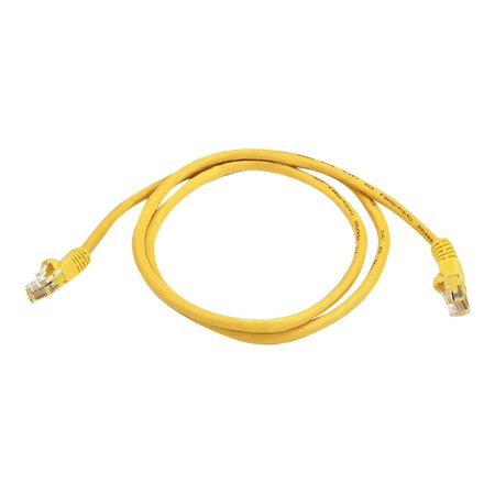 UPC: 0844660021353 | Monoprice – Patch cable – RJ-45 (M) to RJ-45 (M) – 3 ft – UTP – CAT 5e – booted  snagless  stranded – yellow