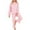 Pink, variant on HUJlwoi Button down Lounge Sets Plaid 2 Piece Pjs Sets Long Sleeve Puff Shirts Pants Sleepwear Soft Color Block Gingham Pajama Sets