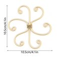 thumbnail image 3 of LYRENE Plant Support Stabilizer 11x11x2cm Iron Turtle Clamp Set, 3 of 8