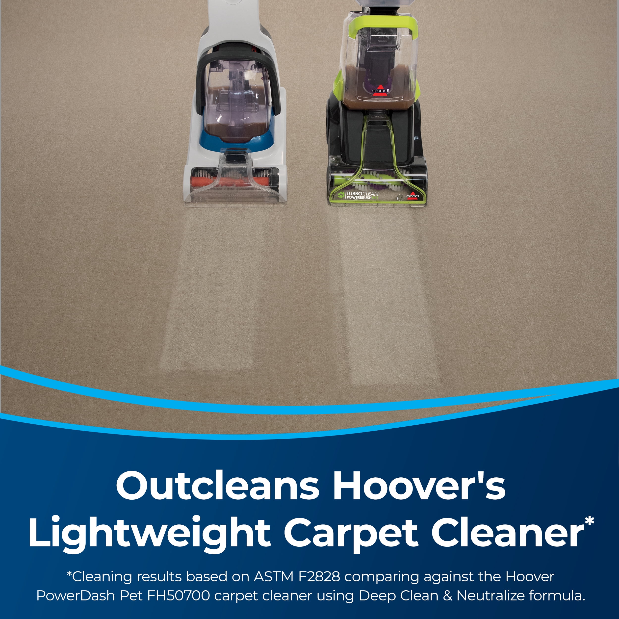 BISSELL  TurboClean PowerBrush Carpet Cleaner DeepReach PowerBrush Roll and Two-Tank Technology