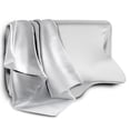 thumbnail image 1 of Funda de almohada HOMCA de satén contorneada con cierre de cremallera, gris, 61 x 30 x 13 cm, 1 of 8