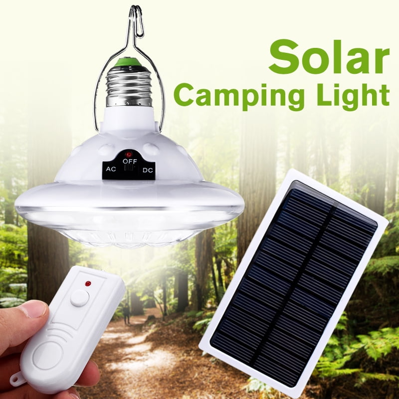 22LED Solar Light Outdoor Camping Hiking Yard Path Remote Control Hanging Lamps 