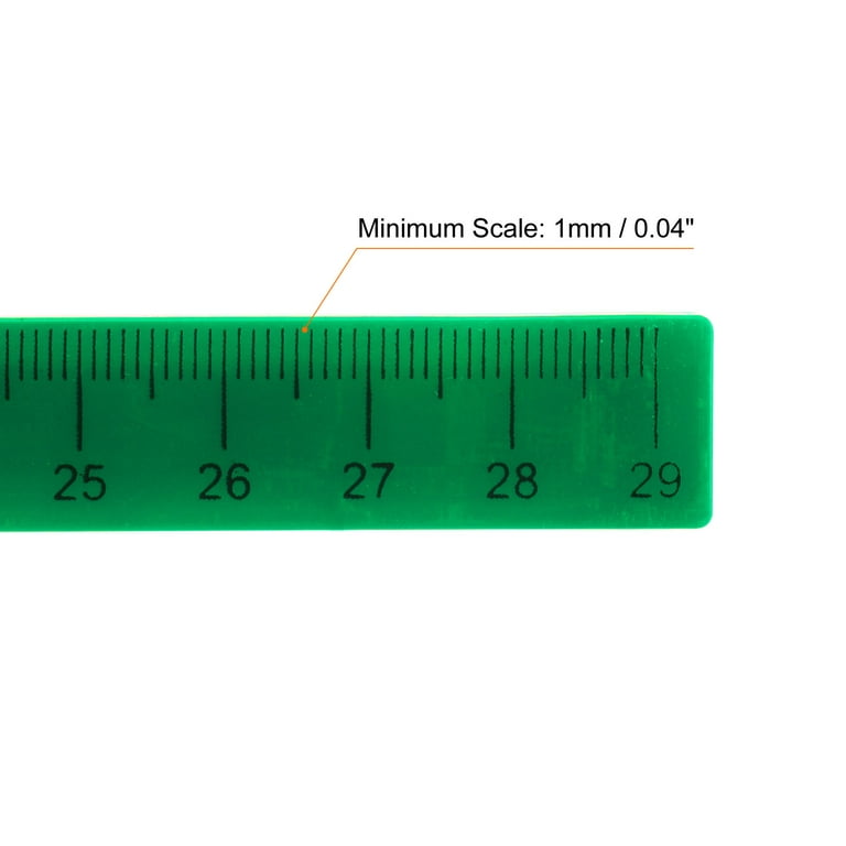 Uxcell 3pcs Whiteboard Magnetic Ruler 29cm Metric Blackboard Straight  Rulers Office Measuring Tools, Green Yellow 