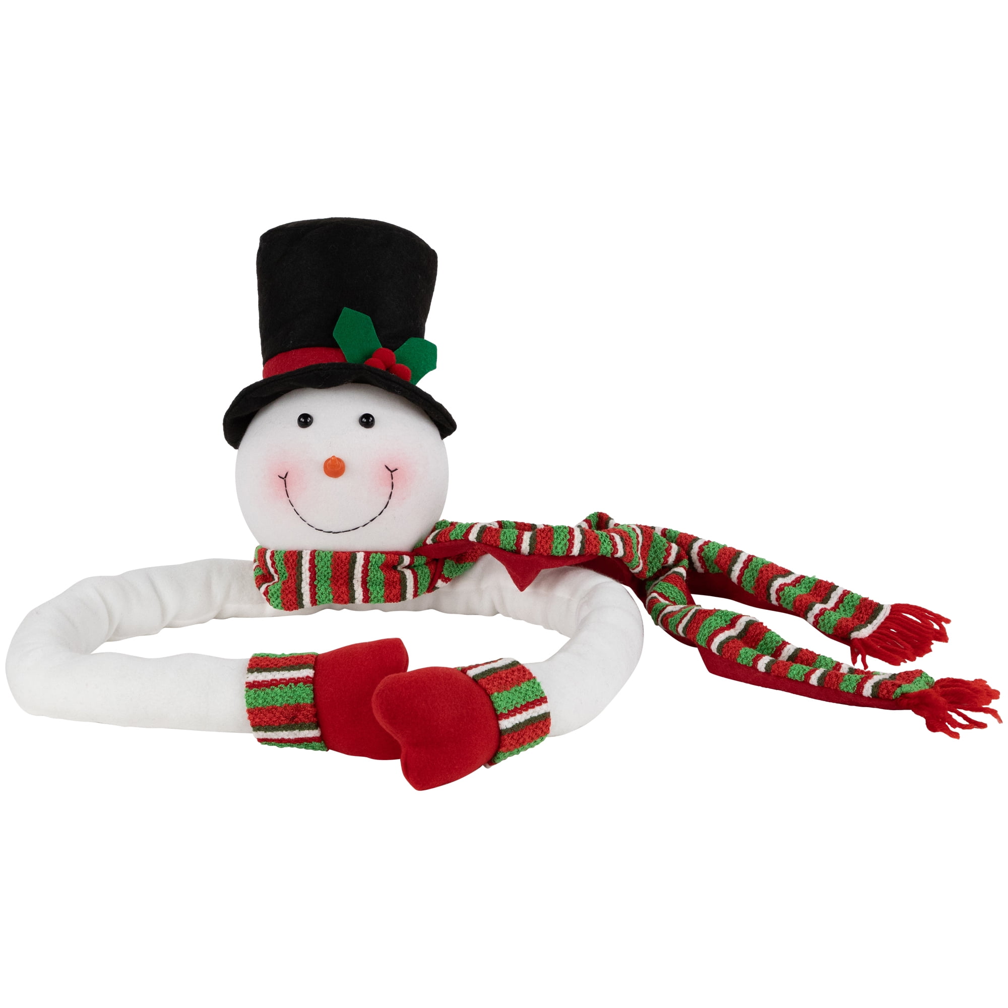 Northlight Plush Snowman Hugging Christmas Tree Topper - 45" - Unlit