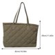 thumbnail image 2 of Bolso con patrón de rombos Bolso acolchado Bolso de hombro diario para mujeres y niñas (verde), 2 of 6