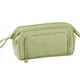 thumbnail image 5 of Injueey Bolsas de lápices, caja de almacenamiento multifuncional grande de doble capa con múltiples bolsillos, suministros escolares para Verde 2piezas, 5 of 6