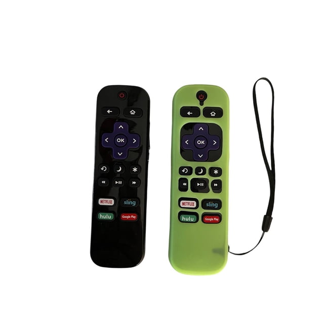Control Remoto Insignia Roku TV Ns-Rcrus17 Ns-50Dr710Na17 Con Funda De Silicon