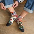 thumbnail image 3 of Naloa Butterflies And Flowers Painting Ankle Socks for Women Non Slip Socks No Show Socks Classic Low Cut Casual Socks Casual Socks, 3 of 7