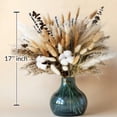 thumbnail image 4 of Dried Floral Arrangement | Rustic Boho Decor - Pampas Grass, Cotton Stems, Bunny Tails, Eucalyptus, Lavender & Wheat for Wedding Centerpiece, Table & Home, 4 of 9