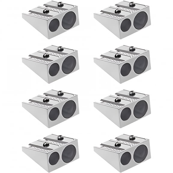 CCOCC Magnesium Pencil Sharpener,2-Hole Pencil Sharpener Magnesium Alloy Wedge,Metal Pencil Sharpener,Survivalist Magnesium Pencil Sharpener for Quickly Light A Fire