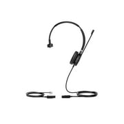 Yealink YHS36 - Headset - on-ear - wired - Quick Disconnect - noise isolating - black and silver