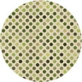 thumbnail image 1 of Ahgly Company Indoor Round Patterned Khaki Gold Area Rugs, 3' Round, 1 of 6
