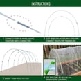 thumbnail image 2 of Greenhouse Hoop for Raised Garden Beds Grow Tunnel DIY Rust-Free Fiberglass Support for Plant Cover Fruits Vegetables, 2 of 12