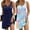 Navy Blue+blue Tie-dye, variant on Ekouaer Tank Nightgowns for Women 2 Pack Sexy Night Gown Sleeveless Sleepwear Soft Sleep Dress Button Sleepshirt Black/Blue Green XXX-Large