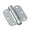 Chrome, variant on Richelieu 51821NBR 3-1/2" X 3-1/2" Spring 5/8" Radius Corner Mortise Door Hinge - Nickel