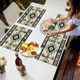 thumbnail image 7 of Aztec Tribal Ethnic Style Placemats Set of 4,Wipeable Washable Table Mats for Dining Tables,Abstract Geometric Stripes Place Mats for Kitchen Event Party Tabletop Decor, 7 of 7