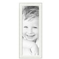 thumbnail image 2 of ArtToFrames 15" x 43" Majestic White Picture Frame, 15x43 inch Silver Wood Poster Frame (WOM-5198),  Pack, 2 of 7