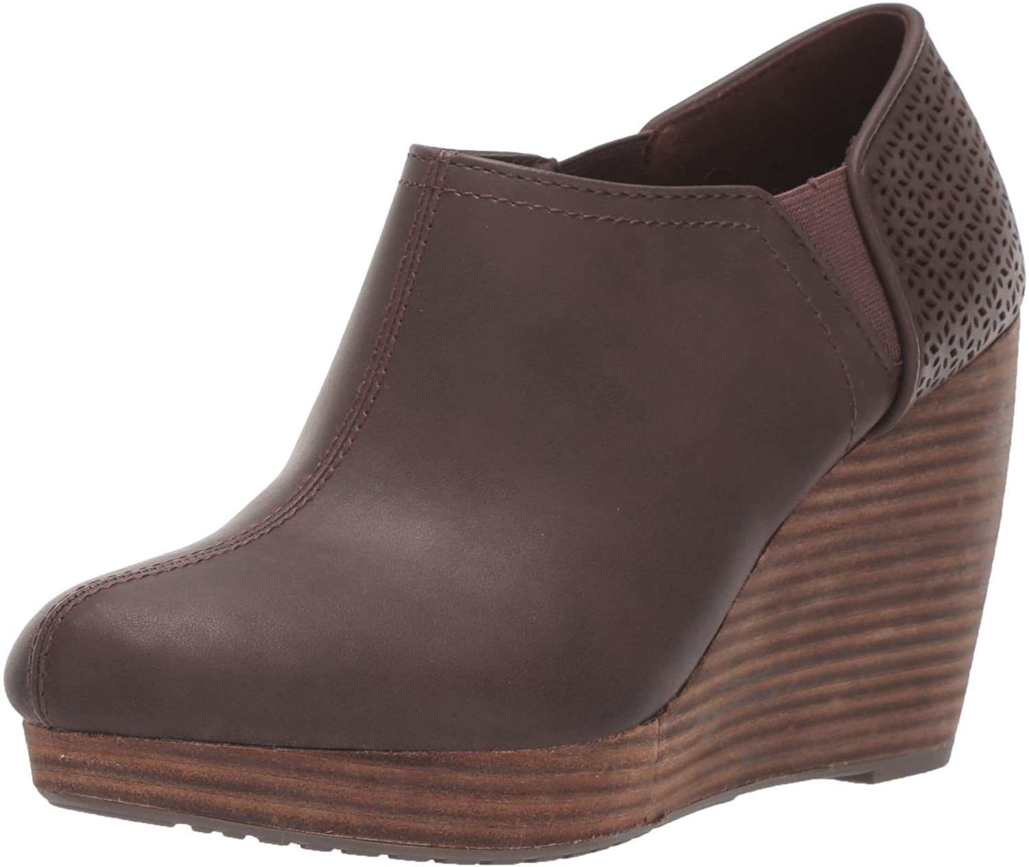 Dr. Scholl's Shoes Women's Harlow Ankle Boot, Dark Brown, 6 W US