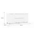 thumbnail image 4 of Credenza with 2 Drawers and 2 Doors in White, 4 of 6