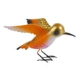 thumbnail image 1 of Estatua de pájaro de hierro para regalo, obra de arte, para mueble de jardín, centro de mesa Naranja, 1 of 9