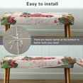 thumbnail image 6 of Psesaysky Christmas Bench Slipcover with Elastic Band, Polyester Spandex Anti Dust Bench Cover for Dining Hotel and Garden Use, 6 of 9