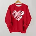 thumbnail image 2 of Posijego Girls Boys Valentine's Day Sweatshirts Long Sleeve Heart Graphic Tee Spring Pullover Sweatshirt for Kids 1-15 Years, 2 of 9