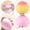 Pink+Yellow, variant on 2pc Peach Slow Rebound Stress Relief Balls, 2inch Soft Fruit Sensory Decompression Gadgets for Office Desktop coration, Perfect Party Favors(Pink+Yellow)