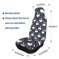 thumbnail image 4 of Yiaed Swan And Flowers1 Print Car Seat Covers,Universal Auto Seats Protector Fits for Car,SUV Sedan,Truck,Automotive Seat Covers & Accessories(Two packs), 4 of 7