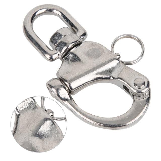 Sapping Snap Hook, Moontaining Rock Cliping Backle 316 Rotación De Acero Inoxidable Conexión Rápida Catabinador De Gancho Snap Snap Hook Para Acampar De Viajes Al Aire