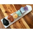 thumbnail image 2 of HOOUN Natural Raw Rough Crystal 7 Set with Selenite Plasterboard, 2 of 5