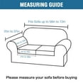 thumbnail image 6 of CJC 3-Piece Sofa Couch Covers, Velvet Loveseat Slipcover for Separate Cushion Couch, Stretch Furniture Protector for Pets Kids, 9 Colors, 6 of 8