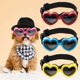 thumbnail image 4 of Gafas de sol para perros pequeños con correa ajustable Gafas de sol para perros con forma de corazón Gafas de sol antiniebla para perros Gafas de sol para perros Gafas a prueba de viento para perros, 4 of 4