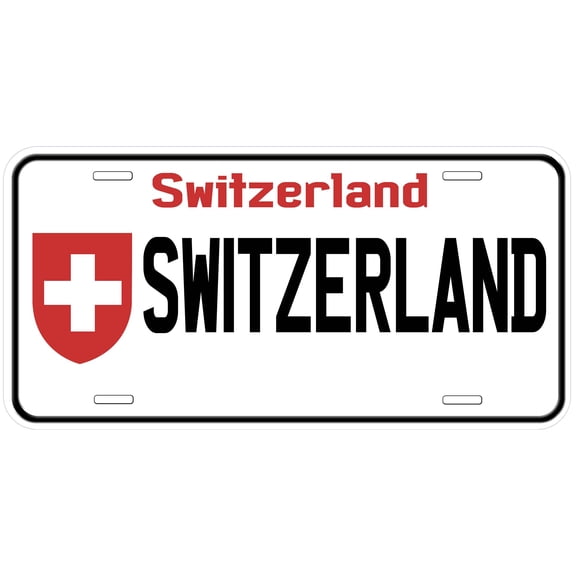 Switzerland Novelty Car License Plate