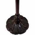 thumbnail image 3 of 62" Brown Traditional Shaped Floor Lamp With White Stained Glass Bowl Shade, 3 of 8